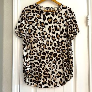 H&M leopard print blouse